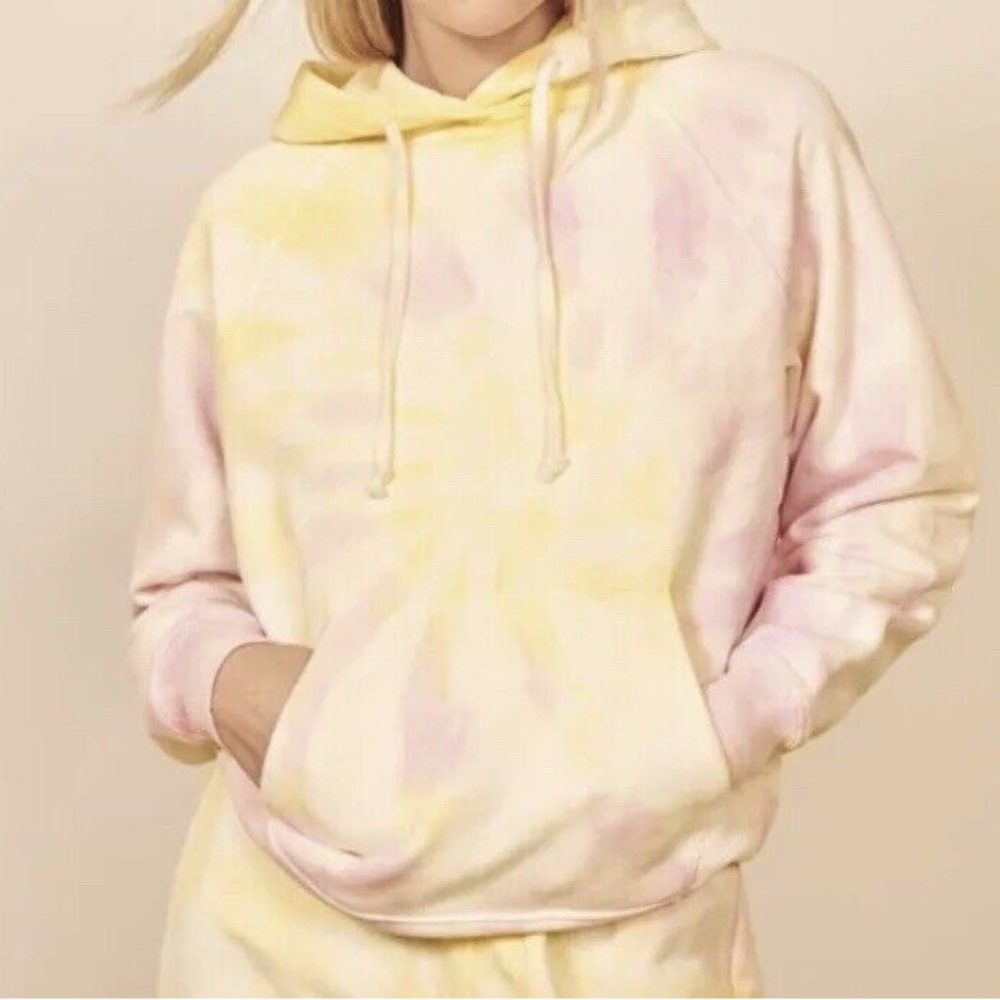REFORMATION JEANS TIE DYED TANNER CLASSIC HOODIE